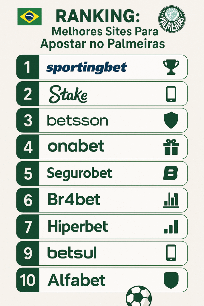 ranking dos melhores sites de apostas no palmeiras
