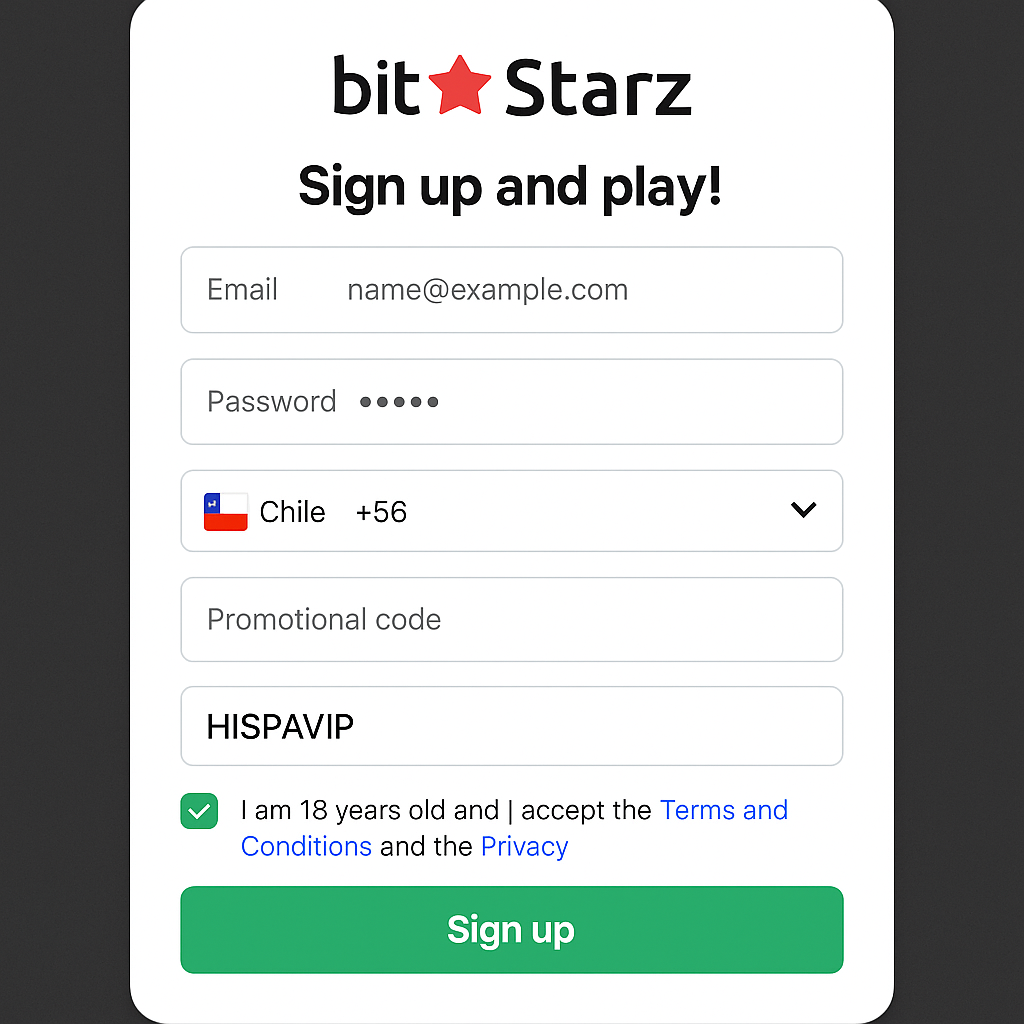 registro con bonus code Bitstarz HISPAVIP en Latam
