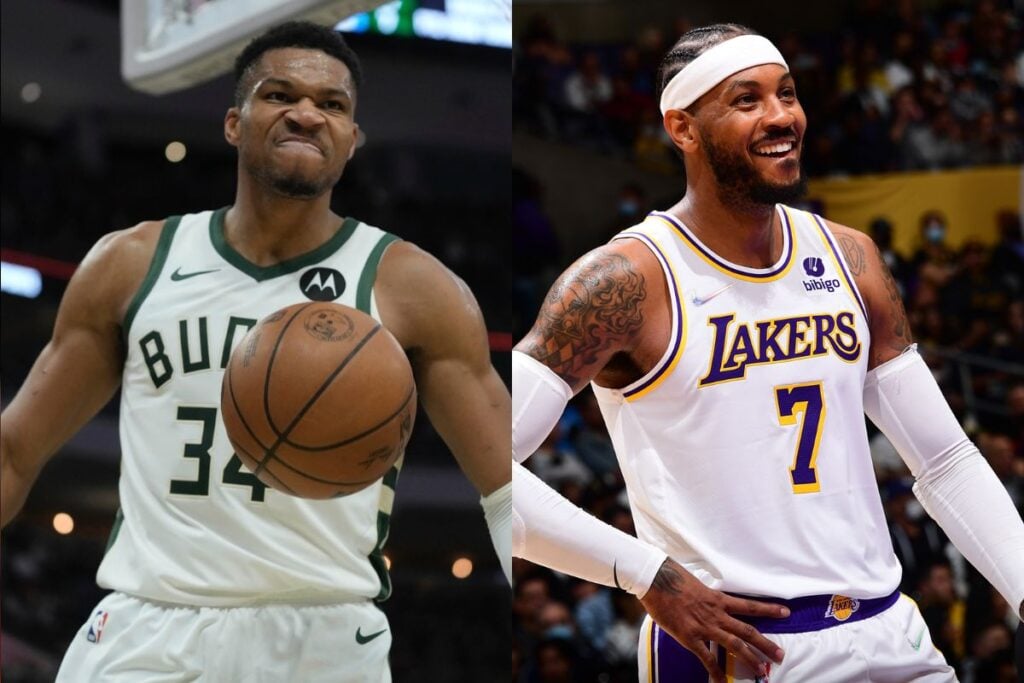 ¡Fuego en la cancha! Carmelo Anthony y Giannis Antetokounmpo preparan un impacto épico