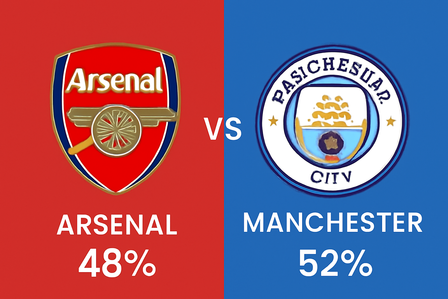 Pronóstico Arsenal vs Manchester City - Premier League (21/09/2025)