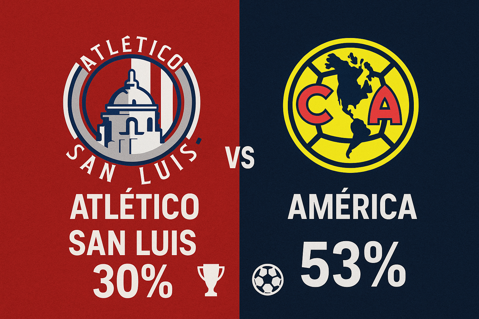 Pronóstico Atlético San Luis vs América - Liga MX (18/09/2025)
