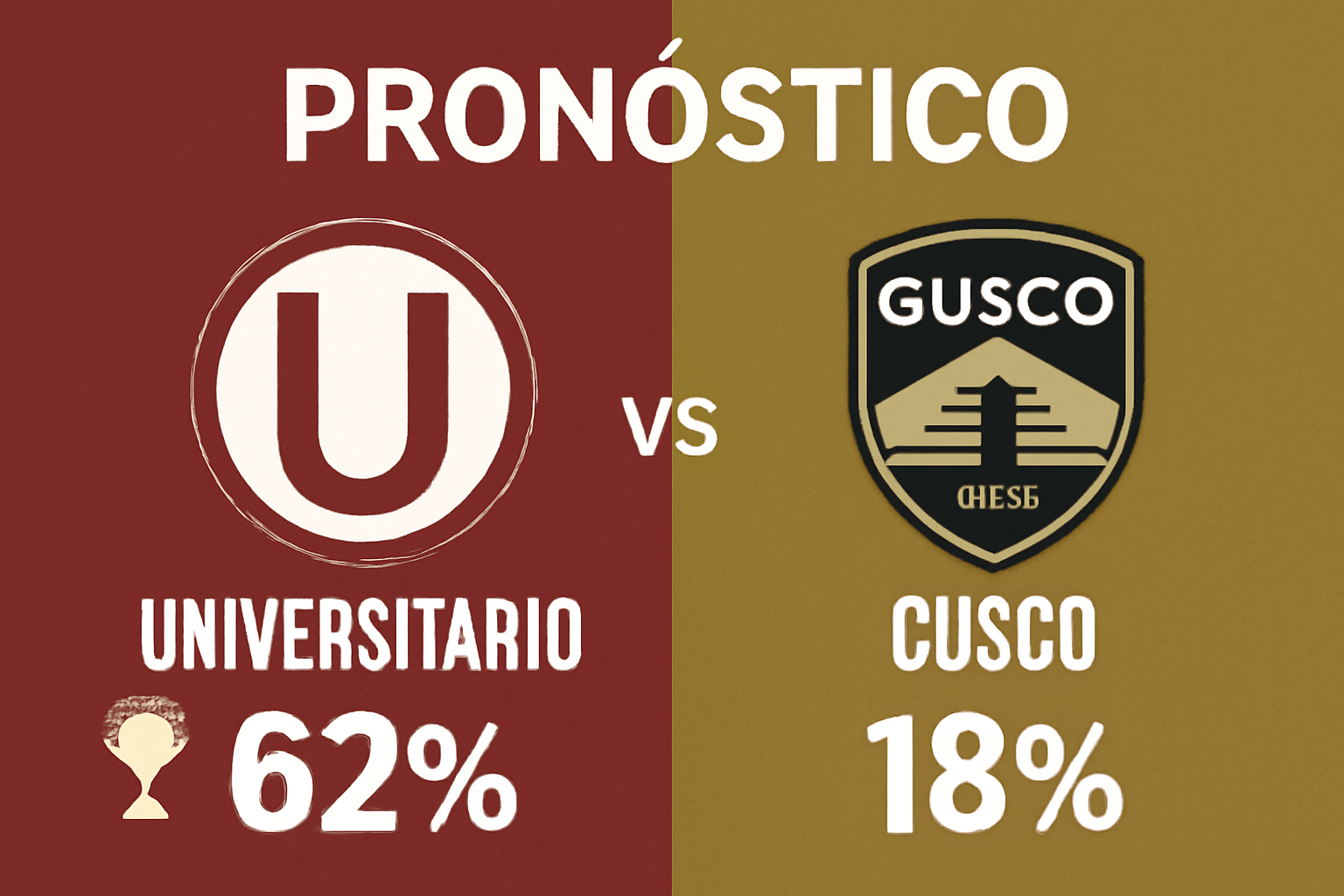 Pronóstico Universitario vs Cusco FC - Liga 1 (27/09/2025)