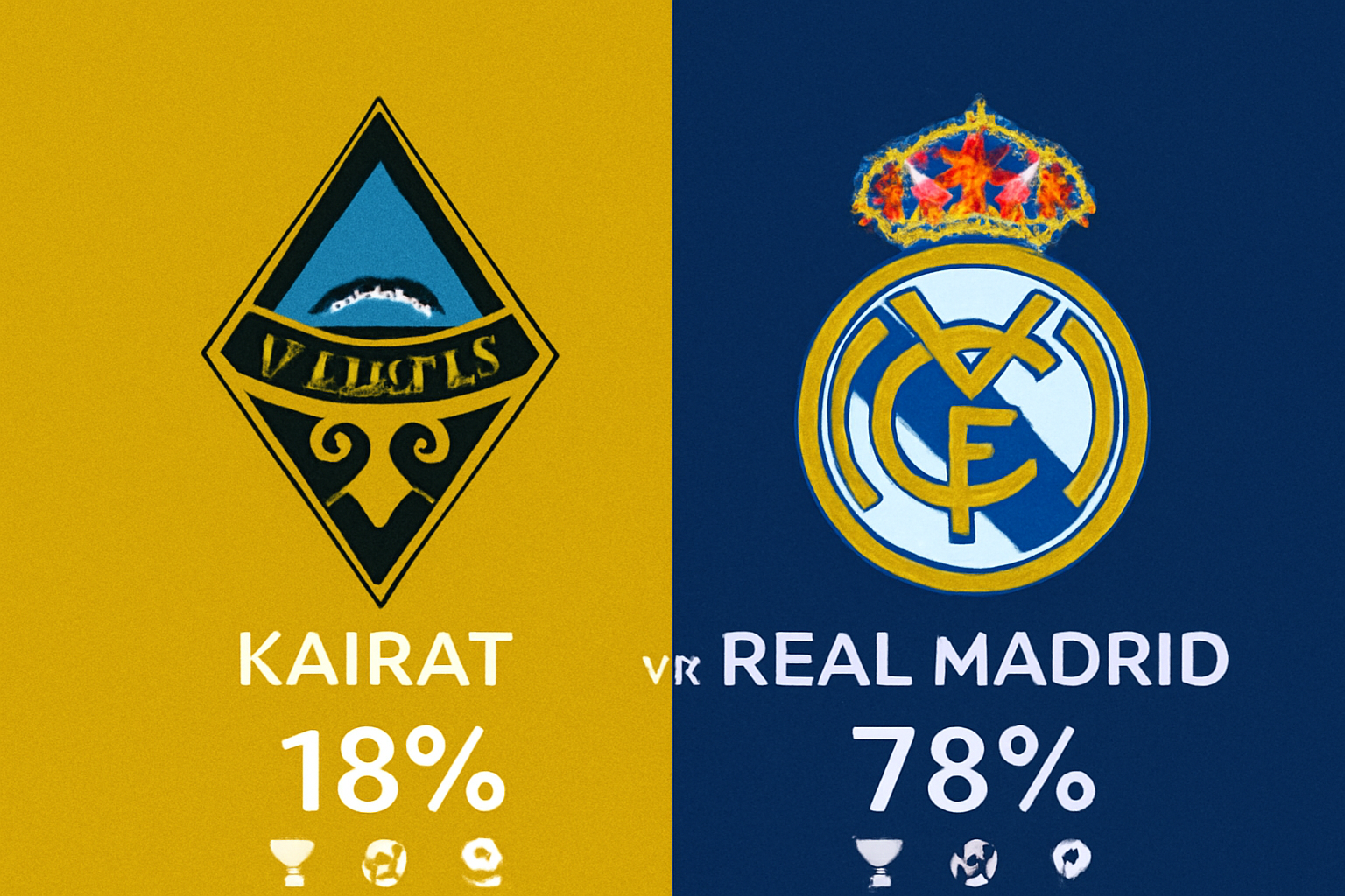 Pronóstico Kairat vs Real Madrid - Champions League (30/09/2025)