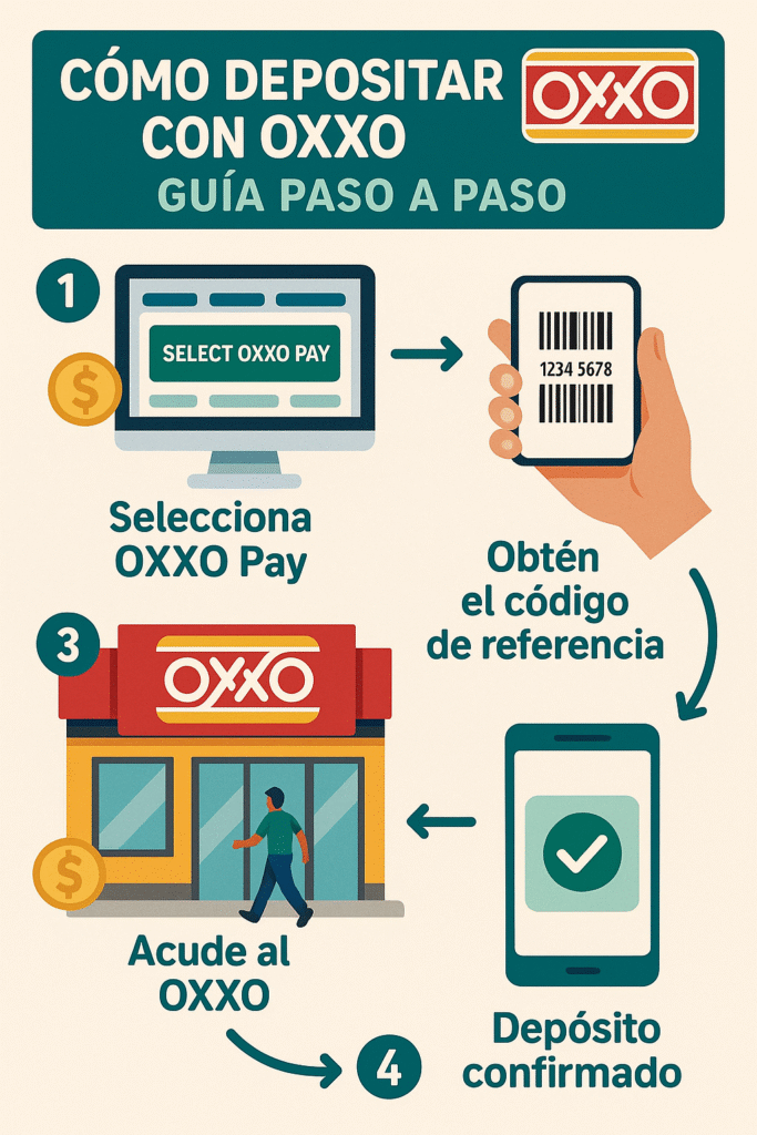 cómo depositar en casas de apuestas que aceptan OXXO