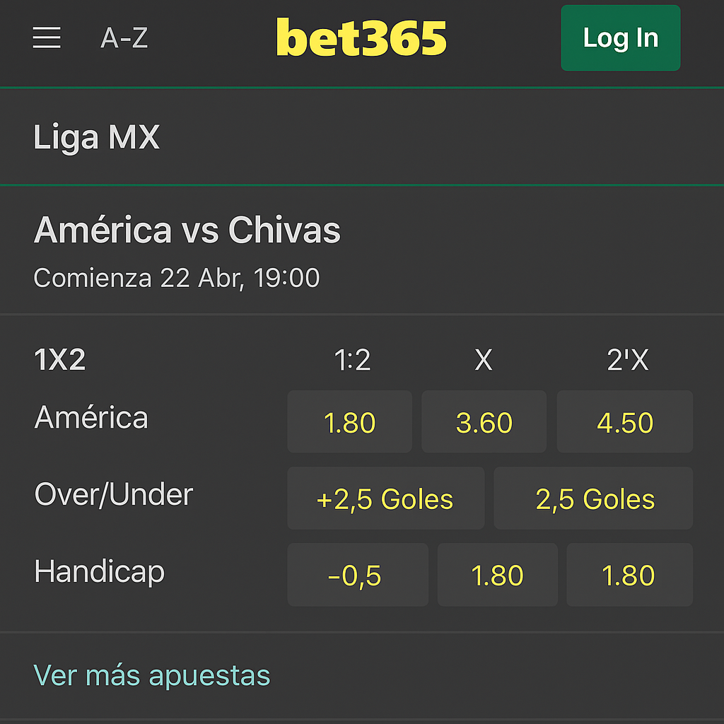cómo apostar en bet365 méxico