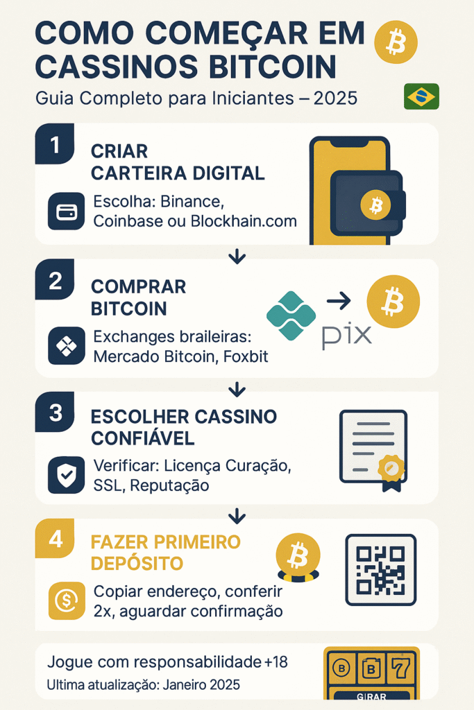 como começar em cassinos bitcoin