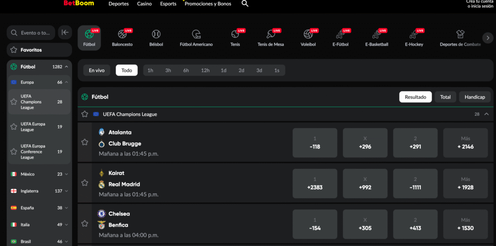 apuestas deportivas en betboom méxico
