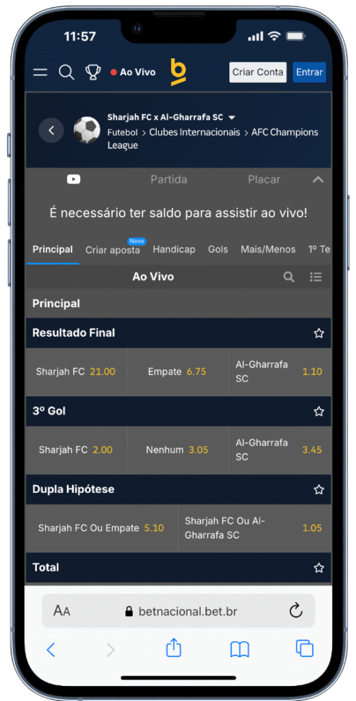 apostas ao vivo no betnacional app