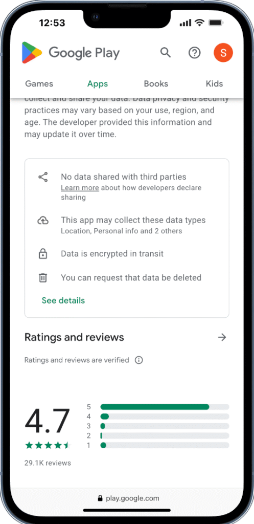 avaliação do app betnacional na Play Store