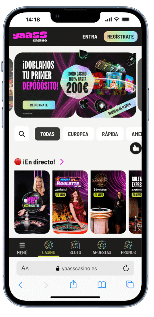 yaass nuevo casino online españa