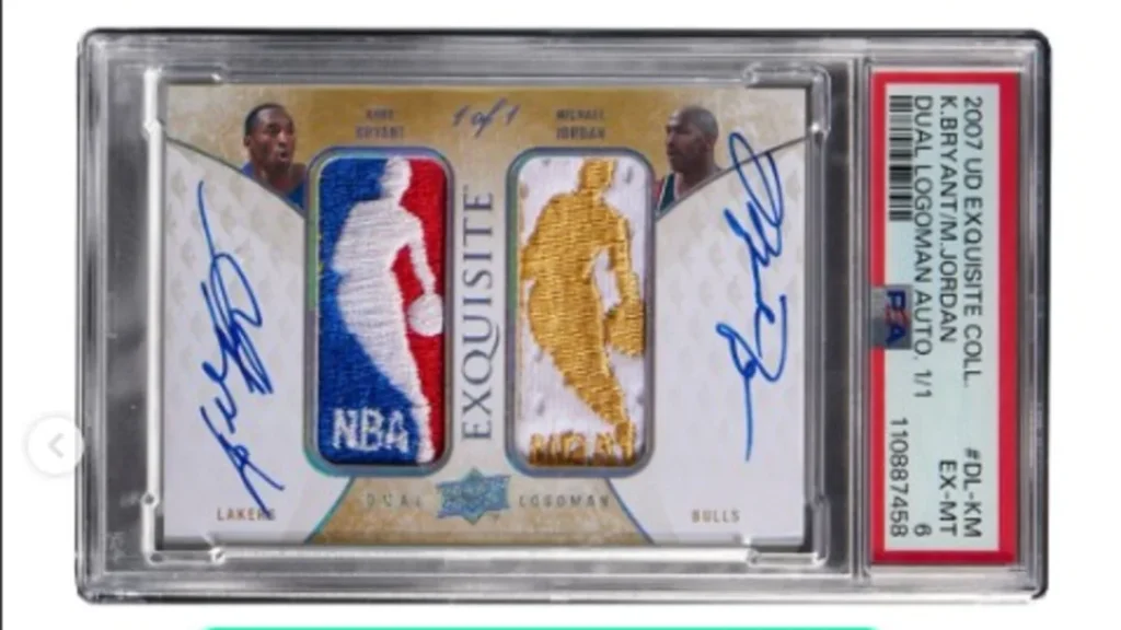 Las tarjetas coleccionables NBA más valiosas: ¿Qué las hace únicas? 4 Tarjeta NBA Kobe Bryant y Michael Jordan