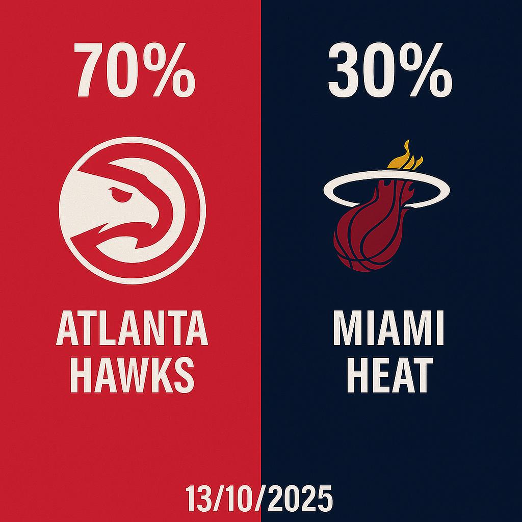 Pronóstico Atlanta Hawks vs Miami Heat – Pretemporada NBA 11 Atlanta Hawks vs Miami Heat 13 10 2025