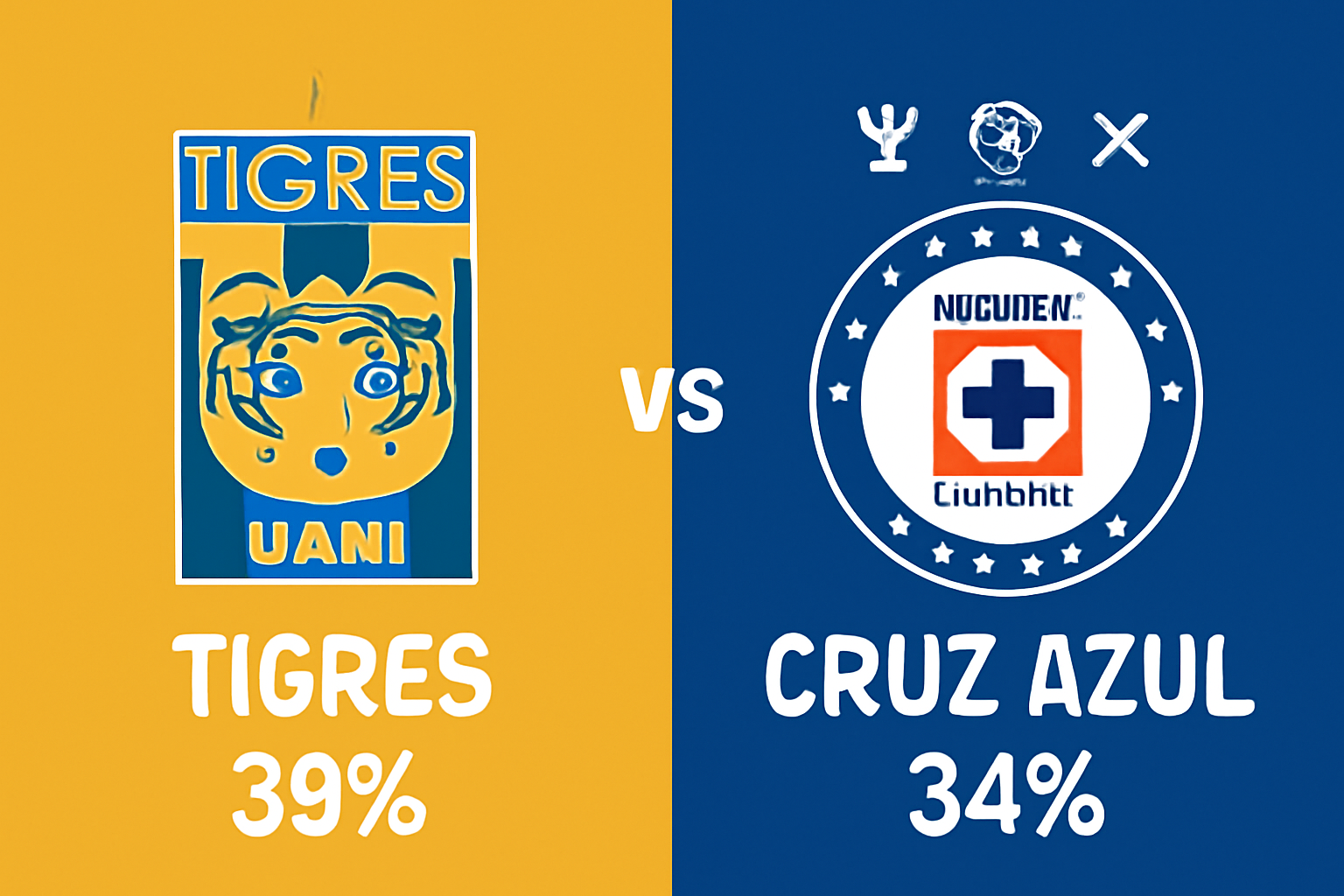 Pronóstico Tigres vs Cruz Azul - Liga MX (04/10/2025)