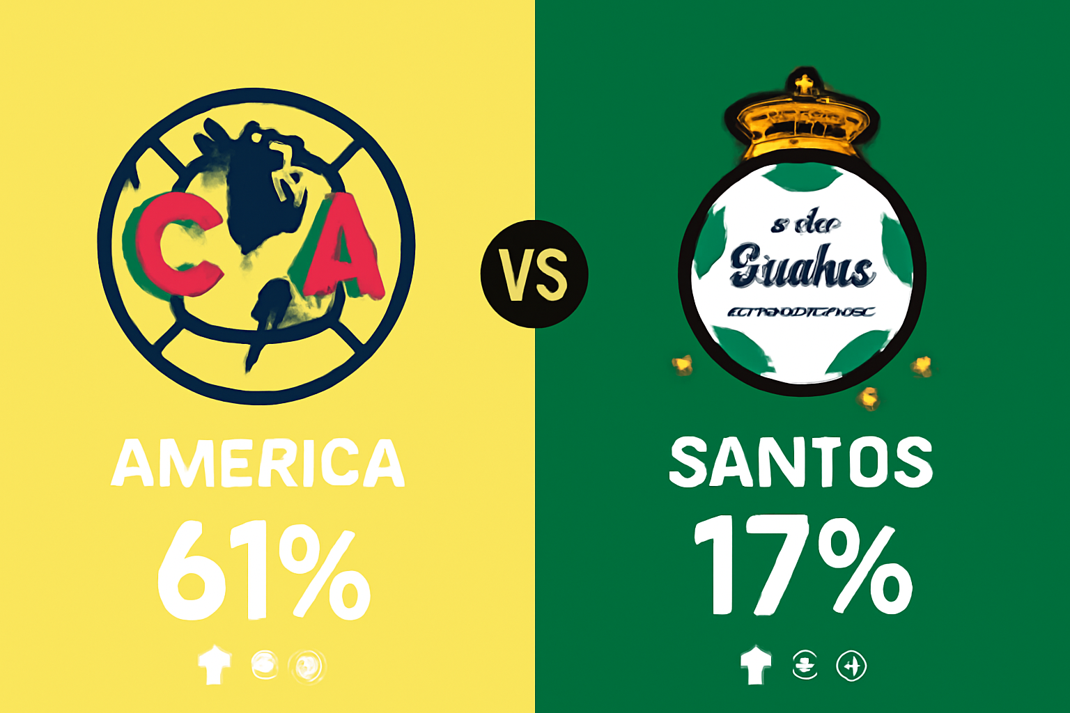 Pronóstico América vs Santos - Liga MX (04/10/2025)