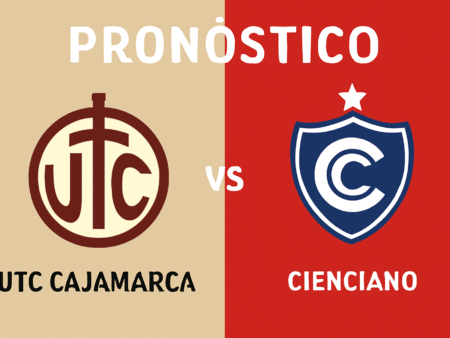 Pronóstico UTC Cajamarca vs Cienciano – Liga 1 (13/10/2025)