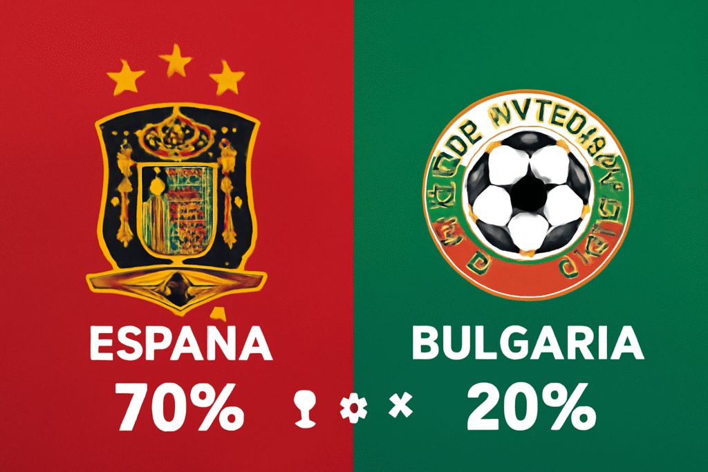 Pronóstico España vs Bulgaria - Copa del Mundo (14/10/2025)