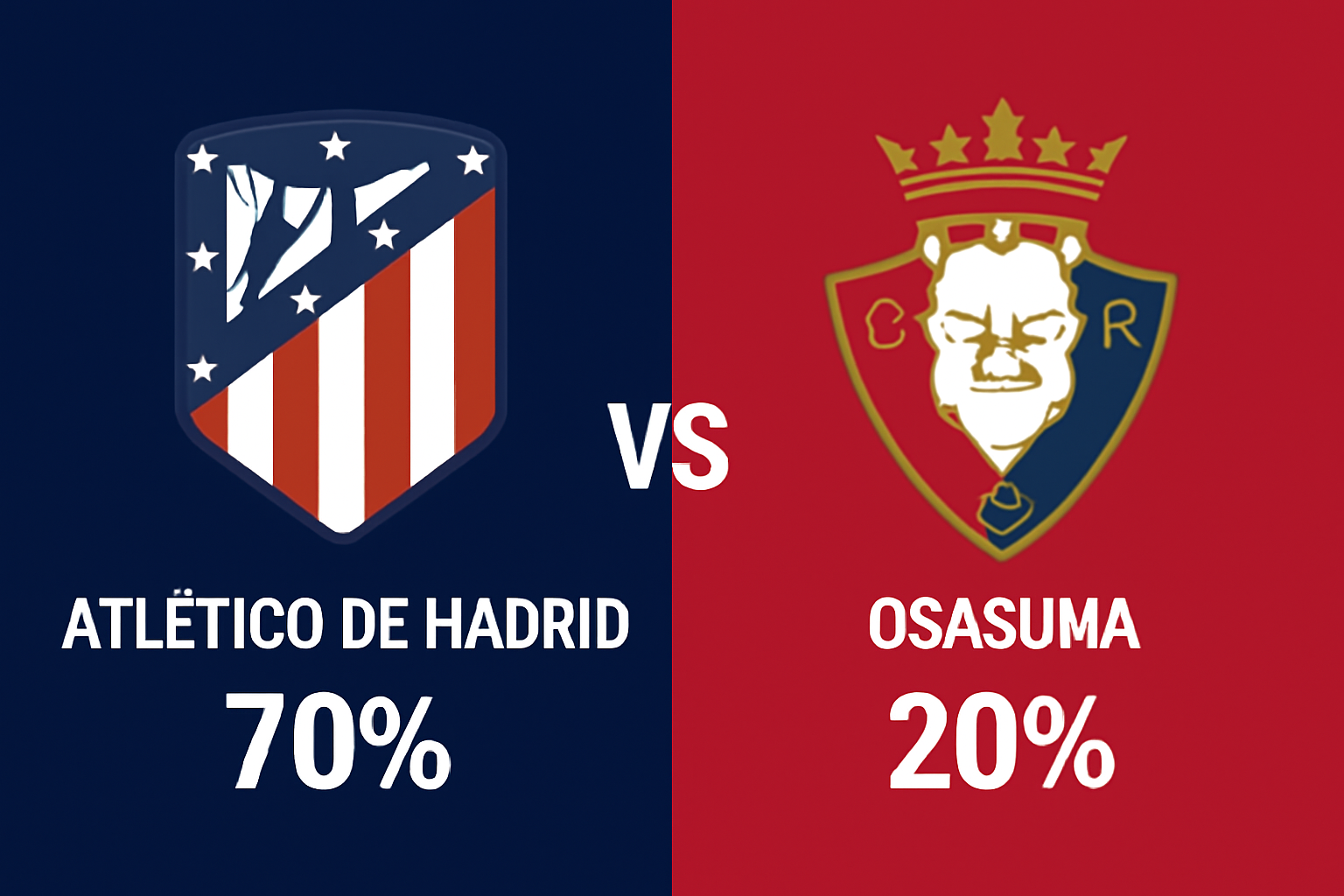 Pronóstico Atlético de Madrid vs Osasuna - La Liga (18/10/2025) 30 Pronóstico Atlético de Madrid vs Osasuna - La Liga (18/10/2025)