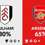 Pronóstico Fulham vs Arsenal - Premier League (18/10/2025)