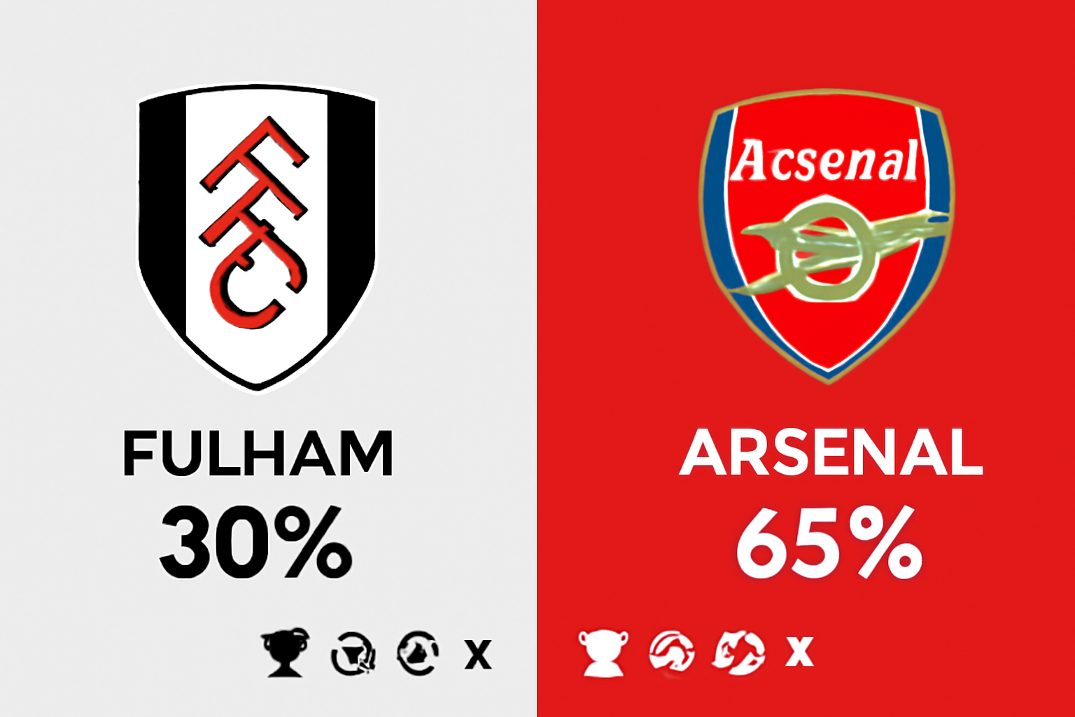 Pronóstico Fulham vs Arsenal - Premier League (18/10/2025)