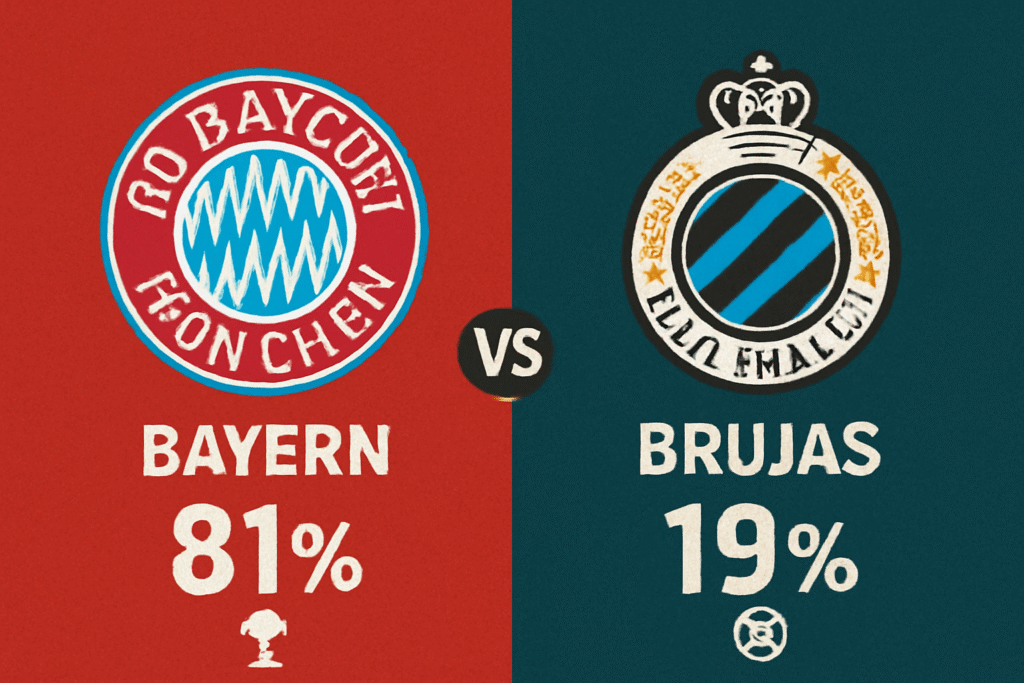 Pronóstico Bayern vs Brujas - Champions League (22/10/2025) 34 Pronóstico Bayern vs Brujas - Champions League (22/10/2025)