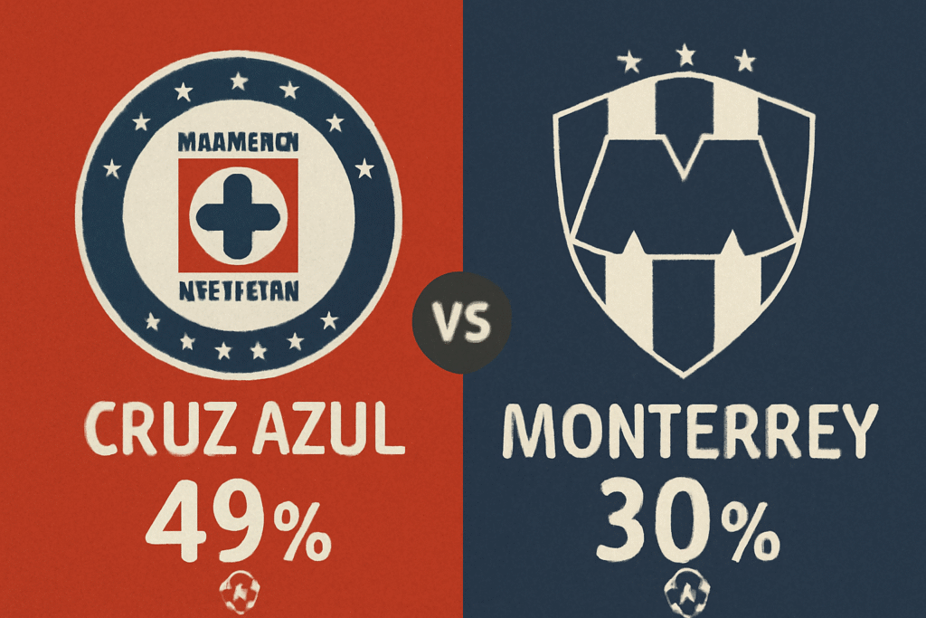 Pronóstico Cruz Azul vs Monterrey - Liga MX (25/10/2025) 34 Pronóstico Cruz Azul vs Monterrey - Liga MX (25/10/2025)