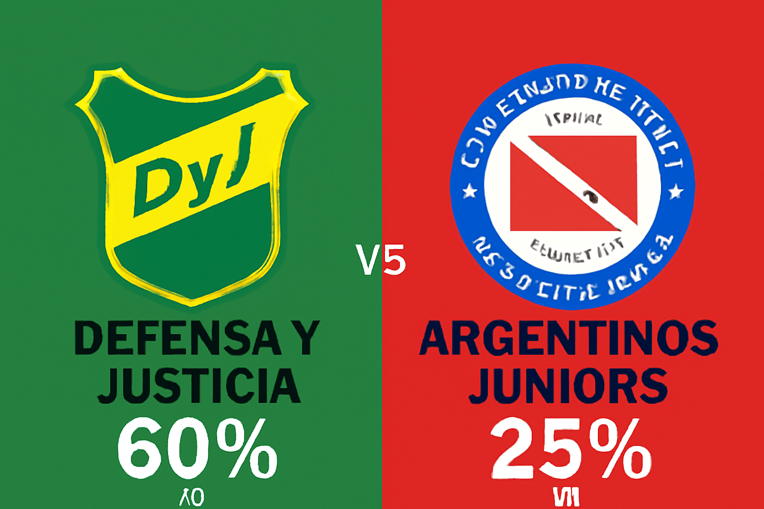 Pronóstico Defensa y Justicia vs Argentinos Juniors - Liga Argentina (10/10/2025)