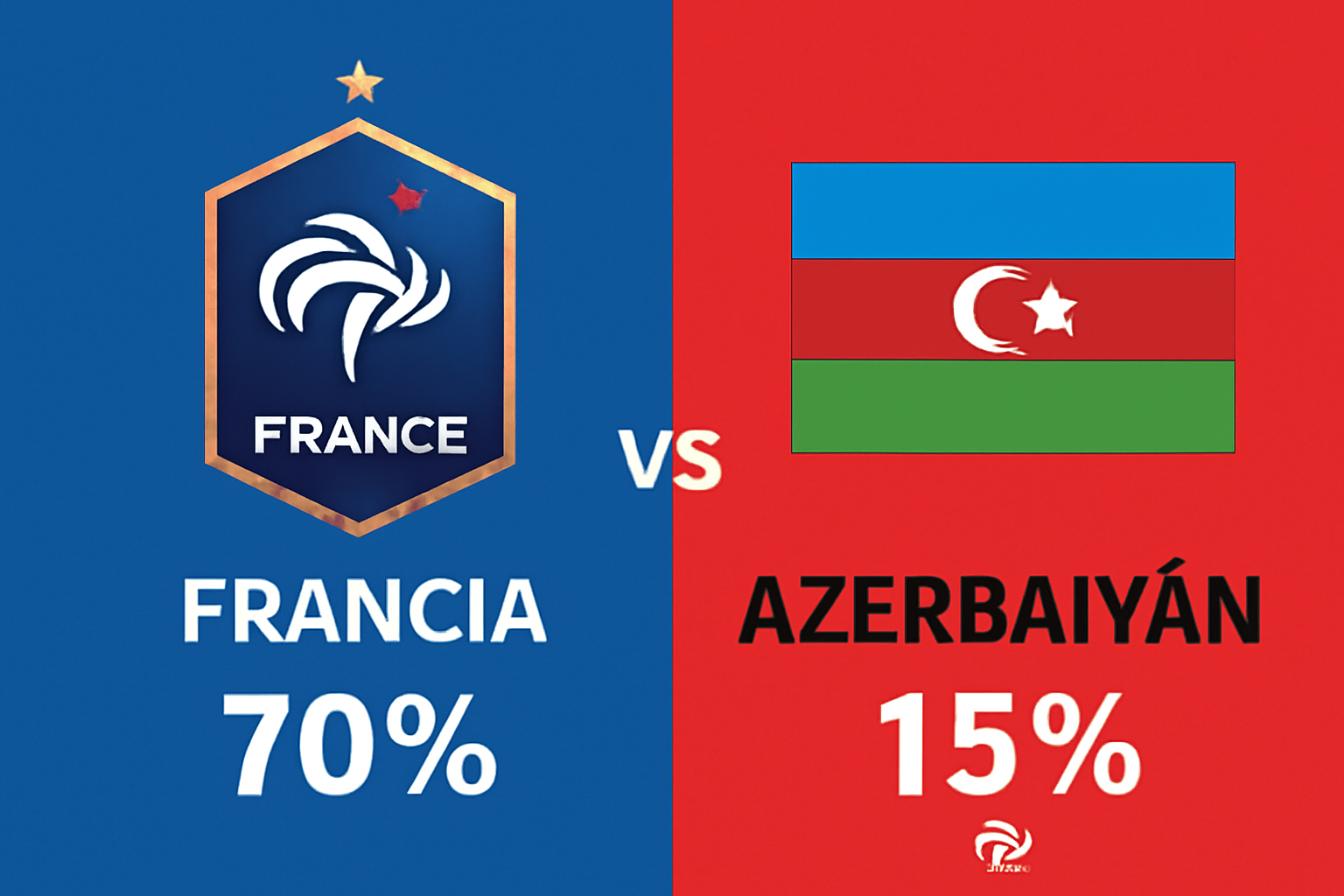 Pronóstico Francia vs Azerbaiyán - Copa del Mundo (10/10/2025)