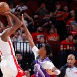 El primer juego de Kevin Durant en Houston: Polémica con Ace Bailey incluida