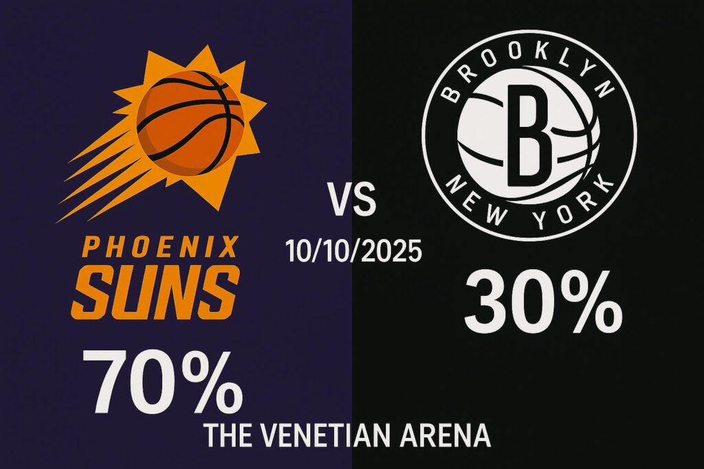 Pronóstico y Estadísticas Phoenix Suns vs Brooklyn Nets NBA