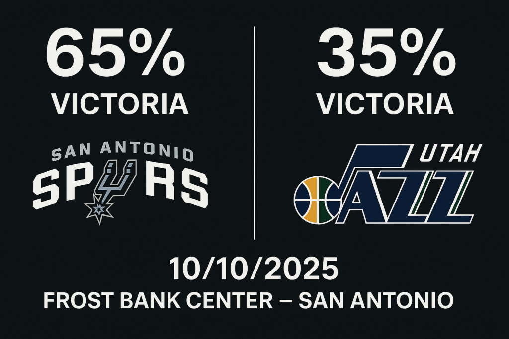 Pronóstico San Antonio Spurs vs Utah Jazz – Pretemporada NBA 11 Pronostico San Antonio Spurs vs Utah Jazz 3