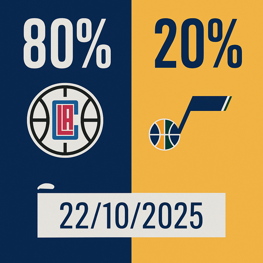 Pronóstico Utah Jazz vs Los Angeles Clippers – NBA 22/10/2025 32 Pronóstico Utah Jazz vs Los Angeles Clippers – NBA