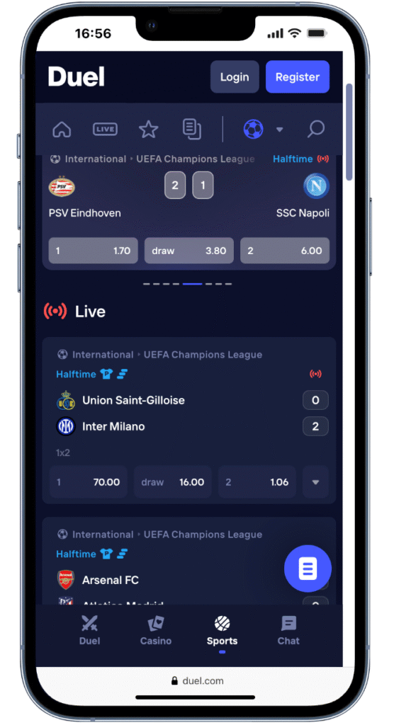 Duel apuestas deportivas