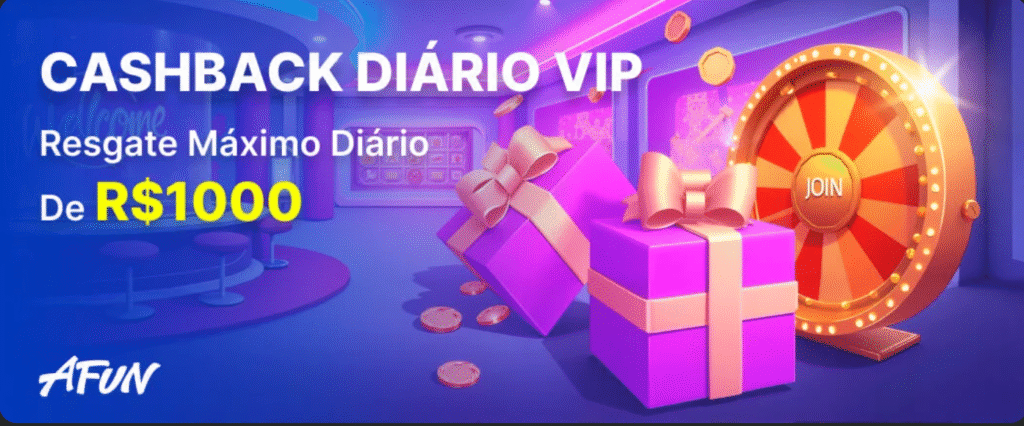Afun: Plataforma de R$ 10 com cashback diário