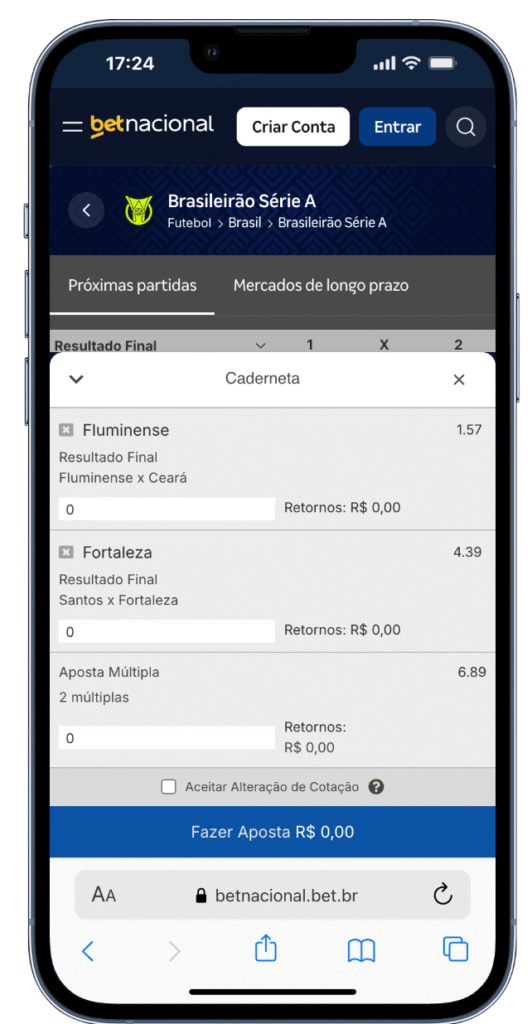 como apostar na betnacional - aposta multipla