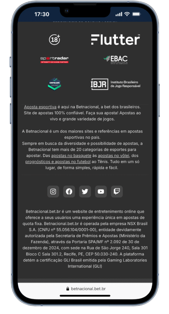 betnacional é legalizada