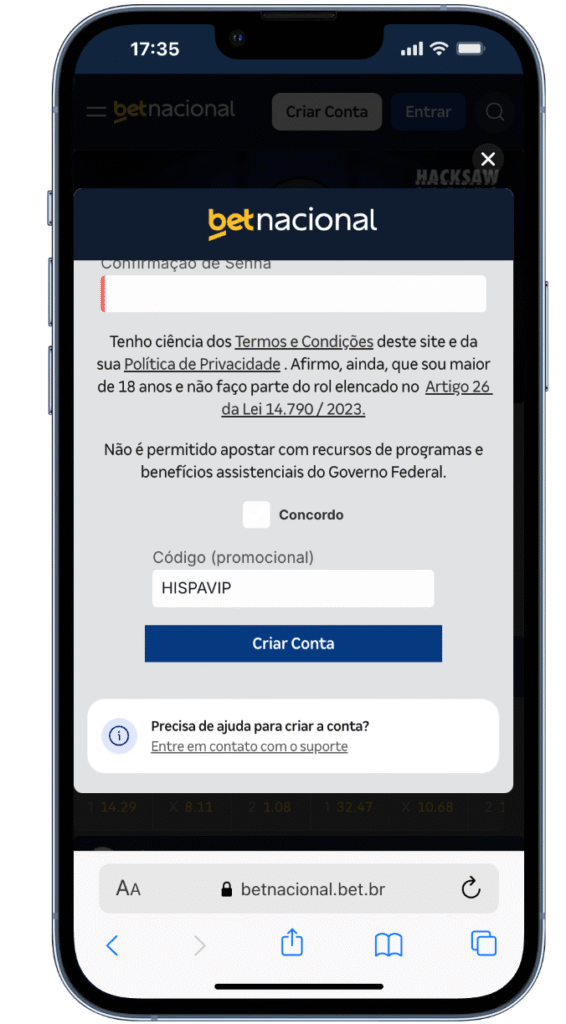 código promocional betnacional