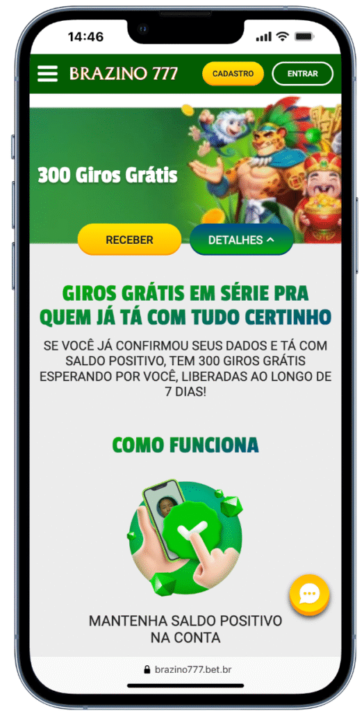 promocao de rodadas grátis da brazino777: 300 giros grátis para quem verificar a conta