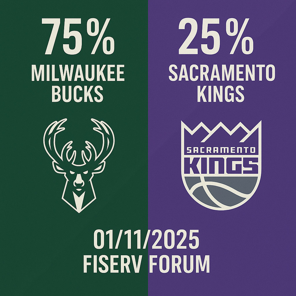 Pronóstico Milwaukee Bucks vs Sacramento Kings – NBA 01/11/2025 34 Pronóstico Milwaukee Bucks vs Sacramento Kings – NBA 01/11/2025