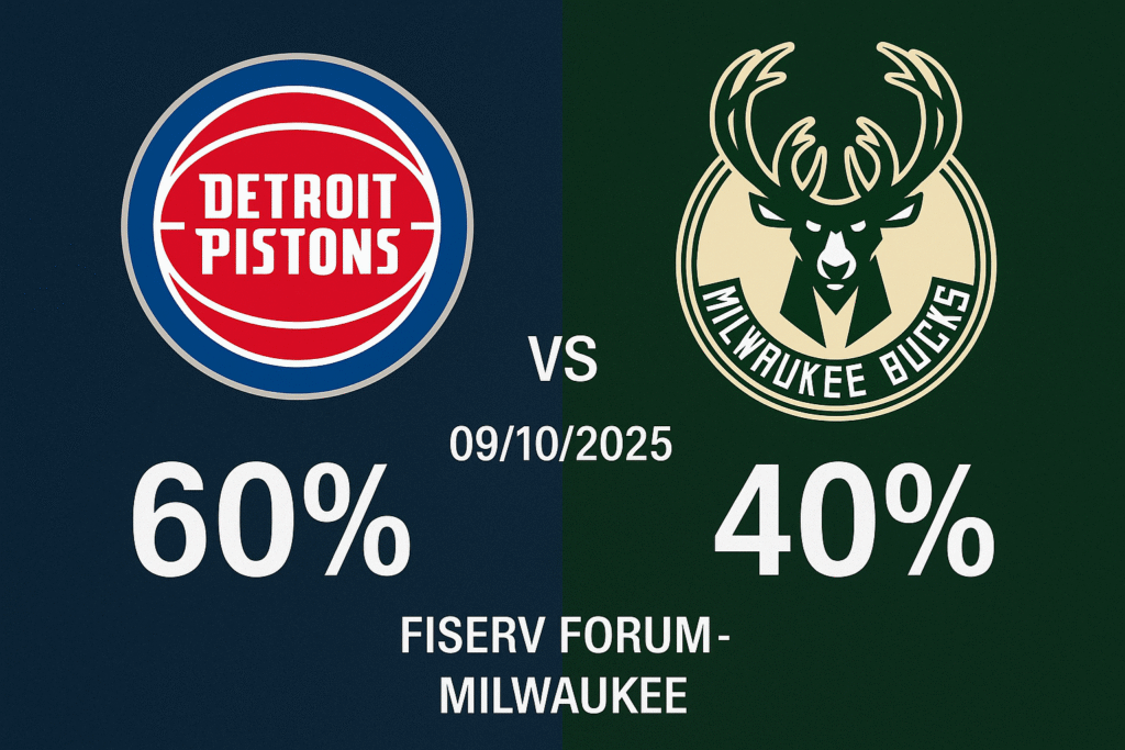 Pronóstico Milwaukee Bucks vs Detroit Pistons – Pretemporada NBA