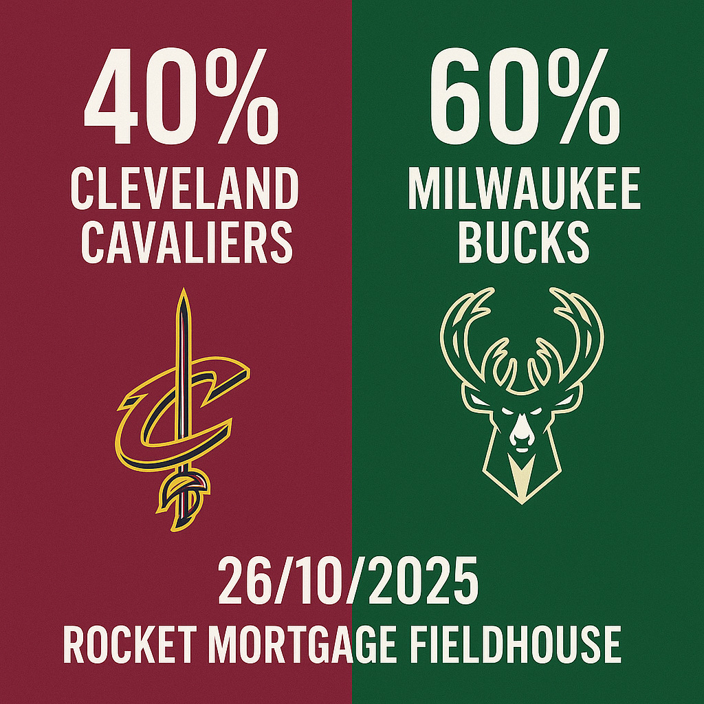 Pronóstico Cleveland Cavaliers vs Milwaukee Bucks - NBA 26-10-2025 34 pronostico cavaliers bucks 26 10 2025