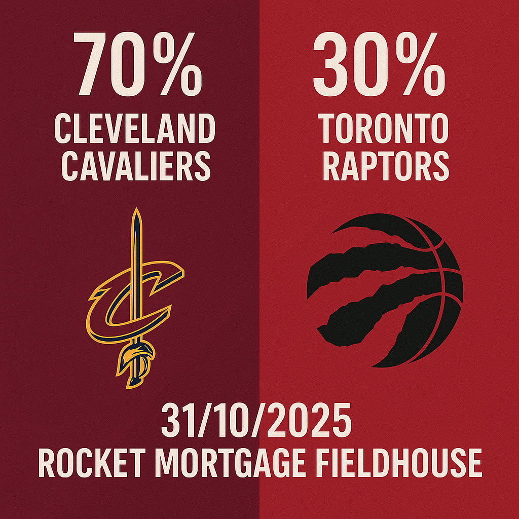 Pronóstico Cleveland Cavaliers vs Toronto Raptors – NBA 31/10/2025 34 pronostico cavaliers raptors 31 10 25