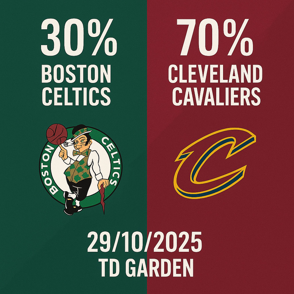 Pronóstico Boston Celtics vs Cleveland Cavaliers - NBA 29/10/2025 34 Pronóstico Boston Celtics vs Cleveland Cavaliers – NBA 29/10/2025