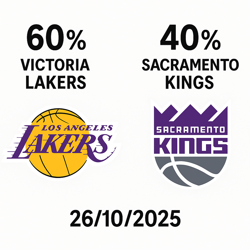 Pronóstico Sacramento Kings vs Los Angeles Lakers – NBA 26/10/2025 34 Pronóstico Sacramento Kings vs Los Angeles Lakers