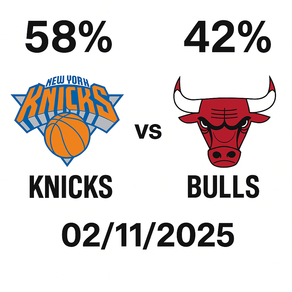 Pronóstico New York Knicks vs Chicago Bulls – NBA 02/11/2025 34 Pronóstico New York Knicks vs Chicago Bulls – NBA 02/11/2025