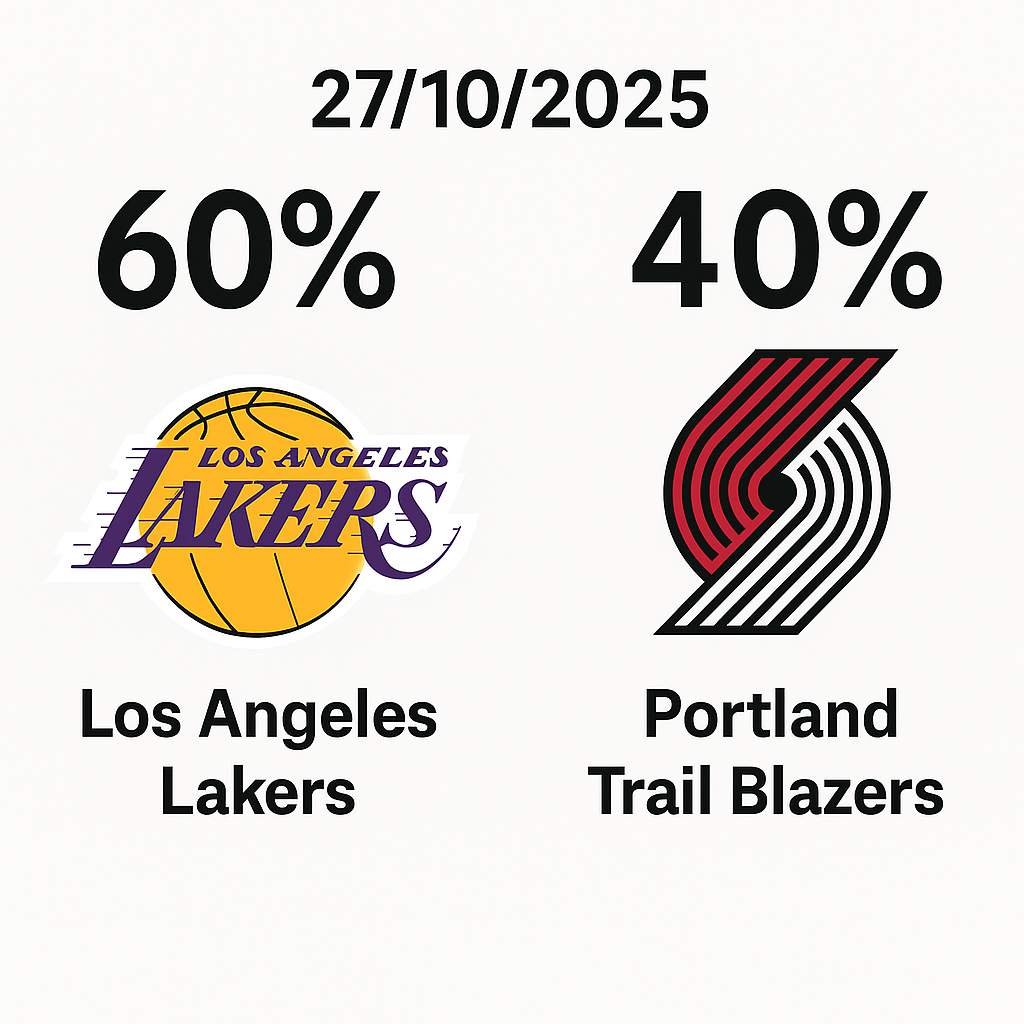 Pronóstico Los Angeles Lakers vs Portland Trail Blazers – NBA 27/10/2025 34 Pronóstico Los Angeles Lakers vs Portland Trail Blazers