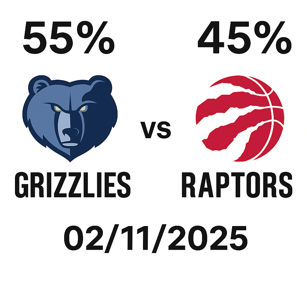 Pronóstico Toronto Raptors vs Memphis Grizzlies – NBA 02/11/2025 34 Pronóstico Toronto Raptors vs Memphis Grizzlies – NBA 02/11/2025