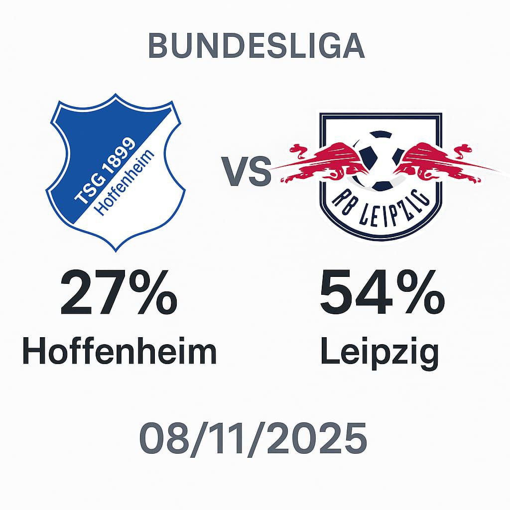 Pronóstico Hoffenheim vs Leipzig - Bundesliga (08/11/2025) 34 Pronóstico Hoffenheim vs Leipzig - Bundesliga (08/11/2025)