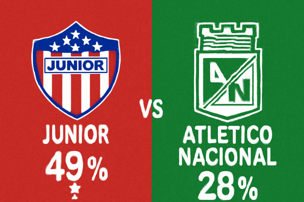 Pronóstico Junior vs Atlético Nacional - Liga BetPlay (13/11/2025)