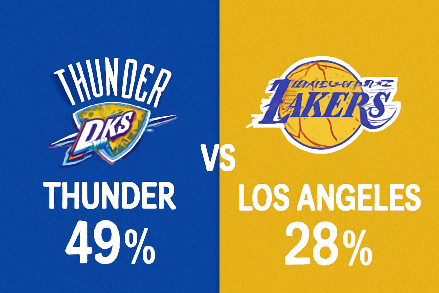 Pronóstico Oklahoma City Thunder vs Los Angeles Lakers – NBA 12/11/2025