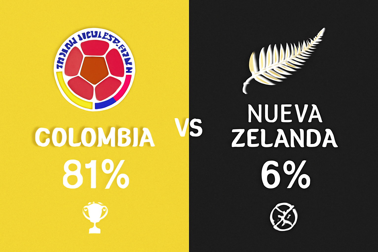 Pronóstico Colombia vs Nueva Zelanda - Amistoso Internacional (15/11/2025)